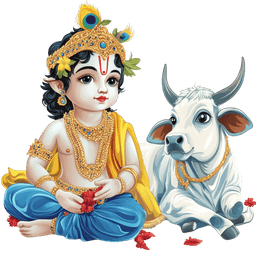 Krishna with Cow